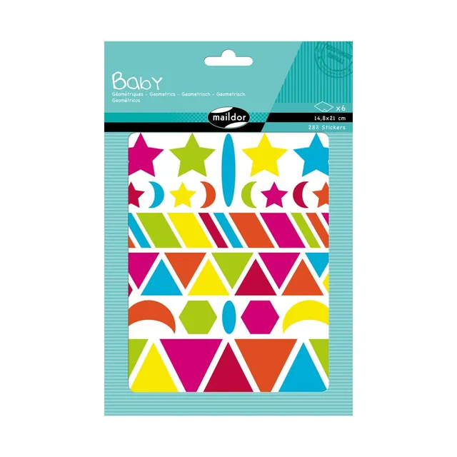 avenue-mandarine-ae040o-baby-sticker-geo-bunt-282-st-ck-ab-2-j image 1