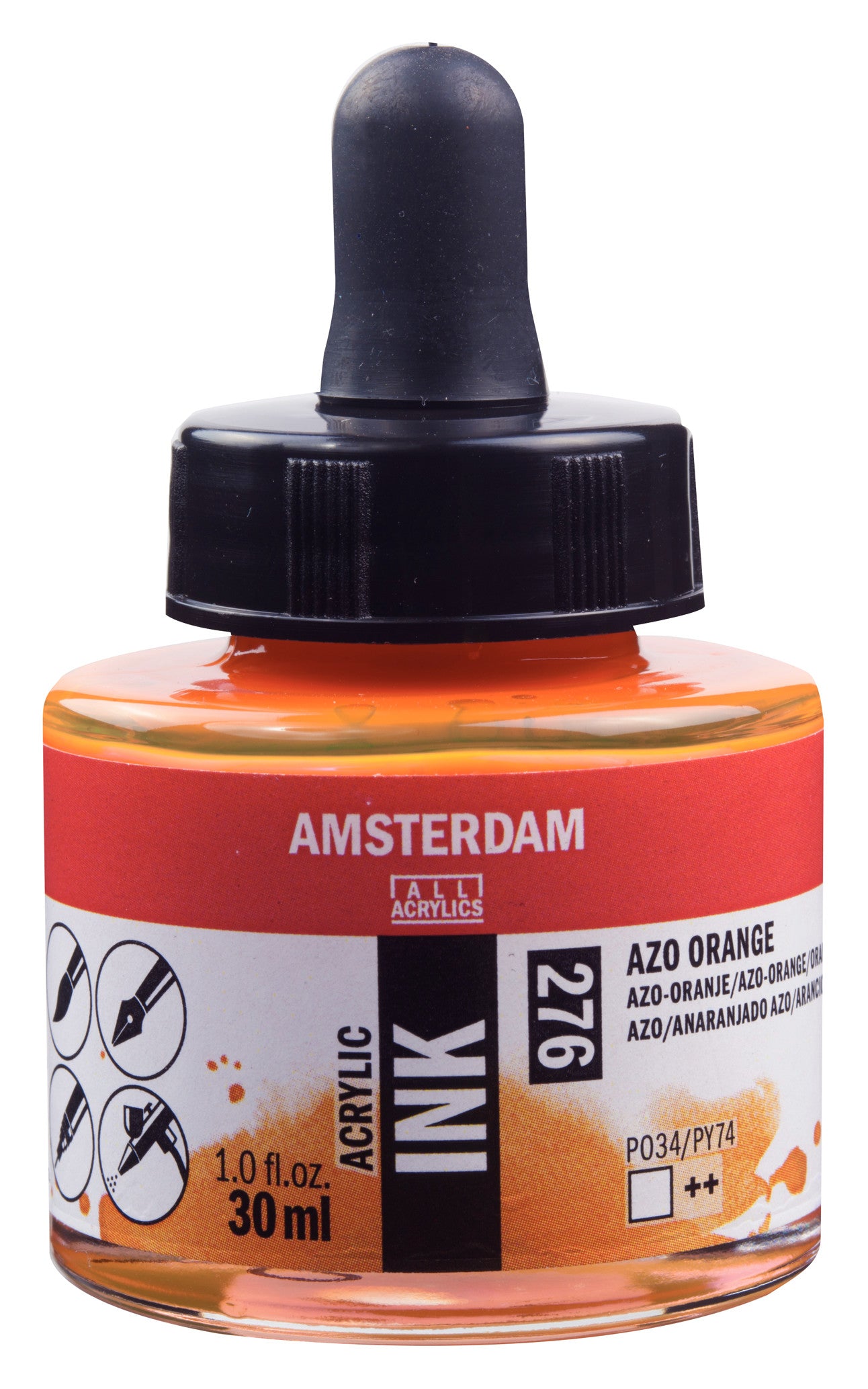 amsterdam-acrylic-ink-acryltinte-30-ml-deep-gold-fl-ssig image 8