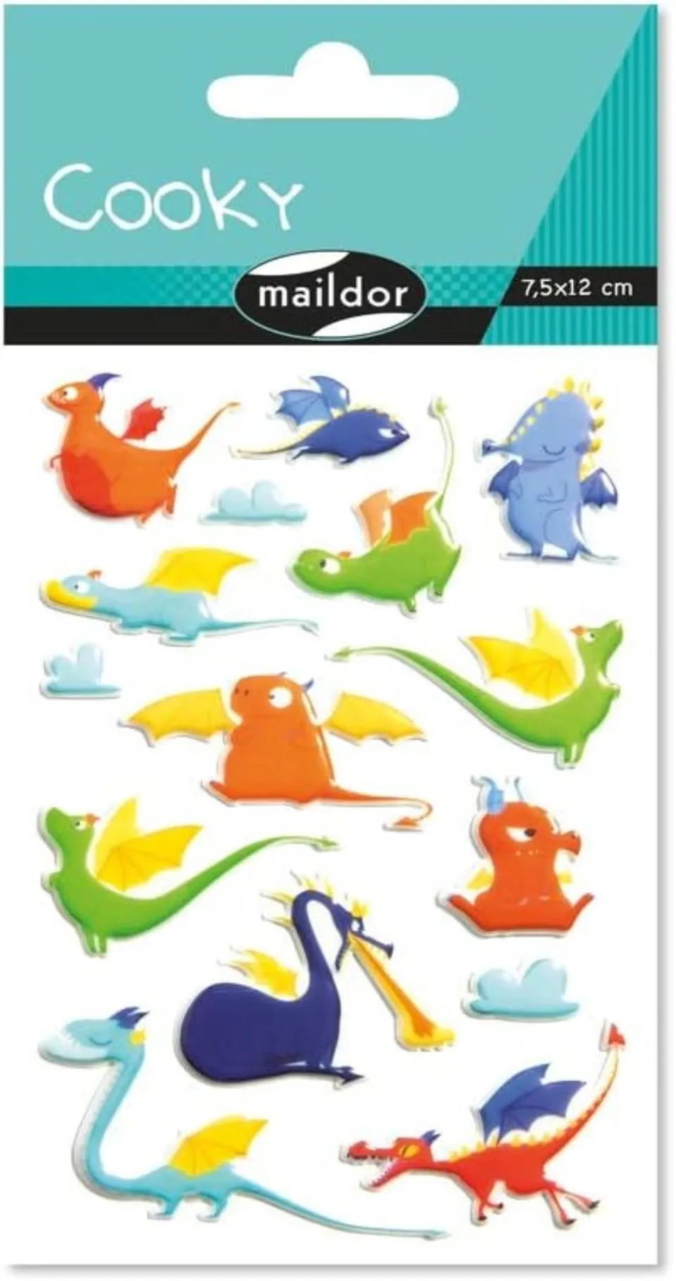 avenue-mandarine-cooky-cy122c-3d-sticker-drachen-15-st-ck image 1