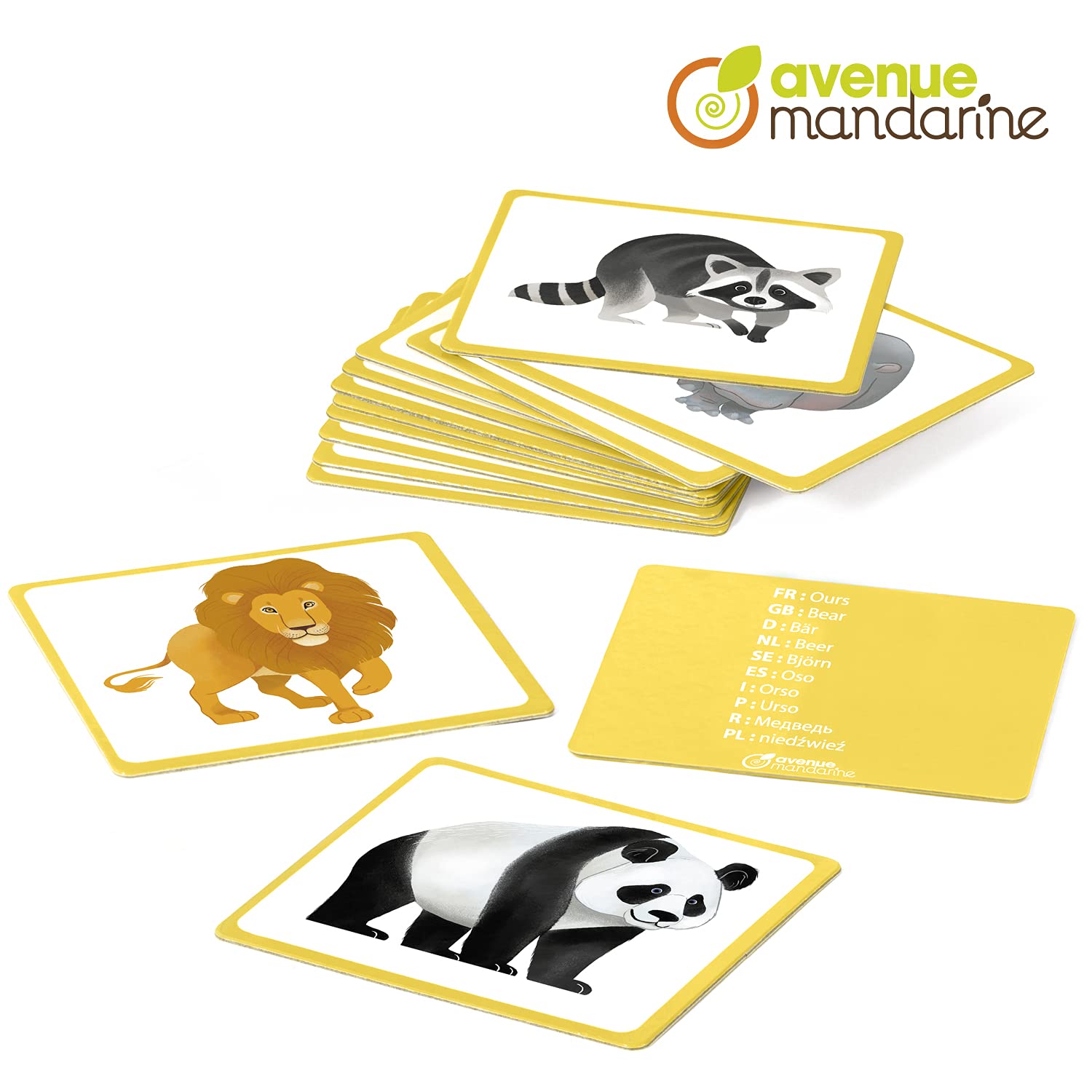 avenue-mandarine-je528c-bildkarten-wildtiere-24-karten-ab-2-jahren image 2