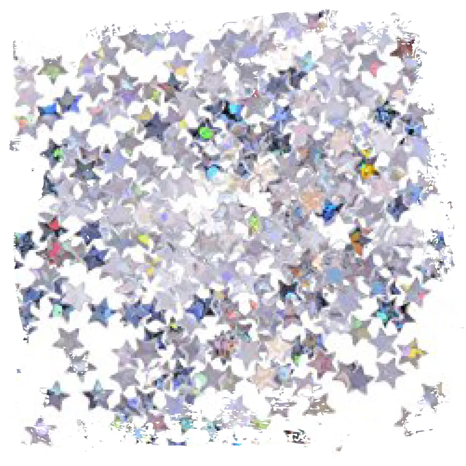 fleur-powder-glitter-star-white-rainbow-glitzerpulver image 1