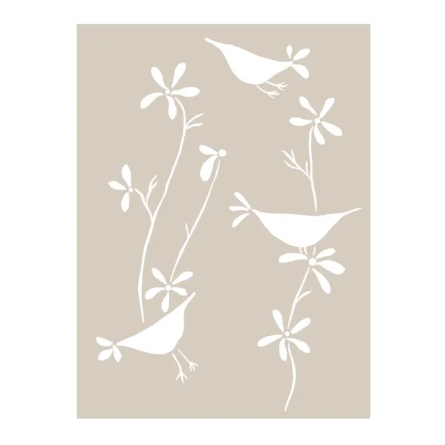 fleur-hand-painted-collection-deko-birds-singing-a4 image 1