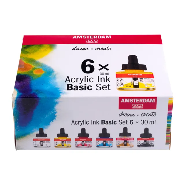 amsterdam-acrylic-ink-basic-set-6x30-ml-sortiert image 1