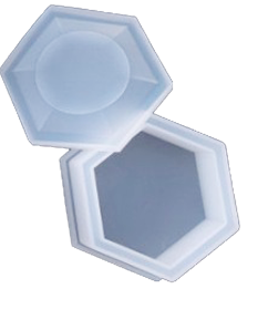 fleur-super-clear-resin-silikonform-sechseck-schmuckbox image 1