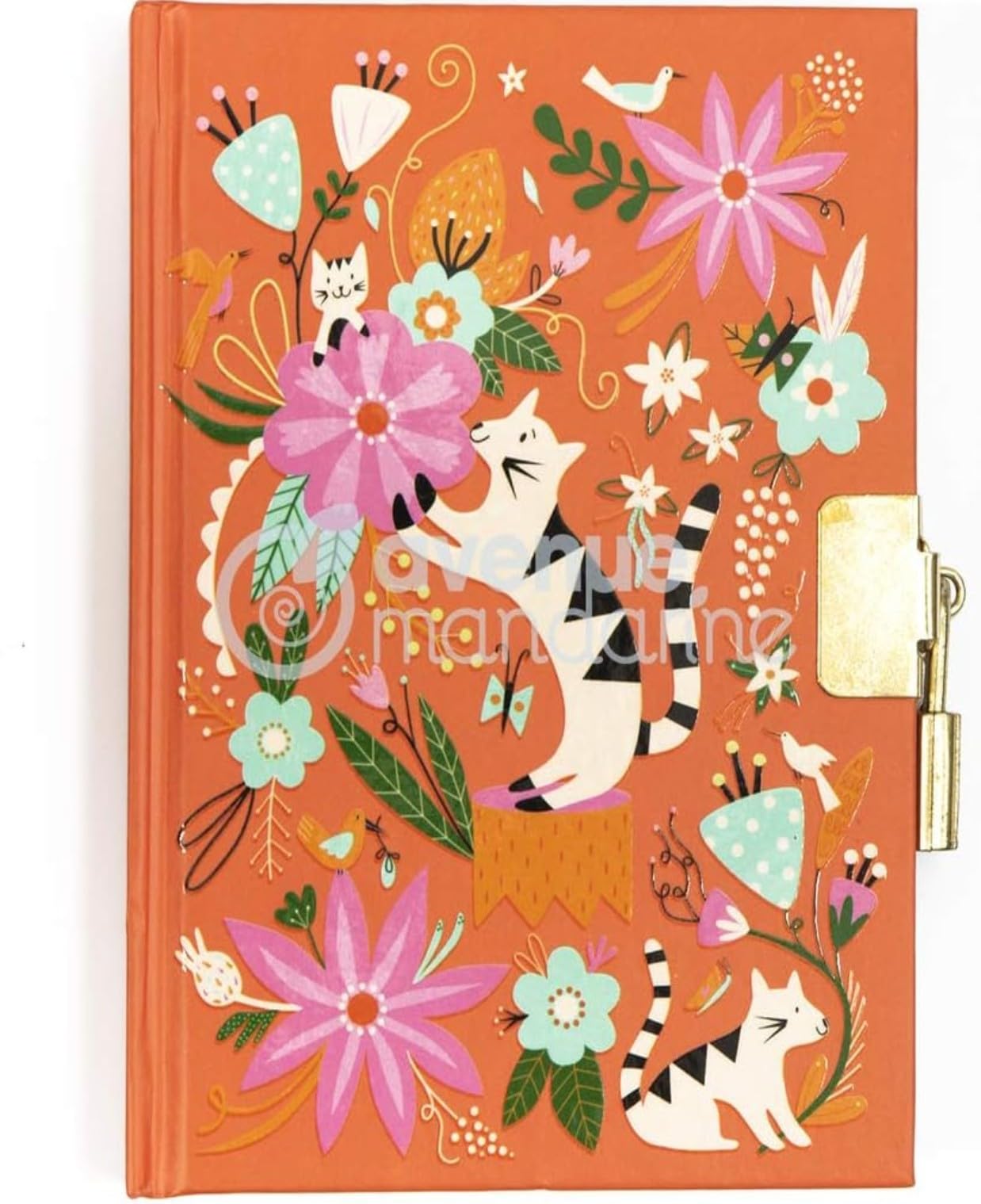 avenue-mandarine-co208c-tagebuch-katze-pl-sch-96-blatt-mit-schloss image 5