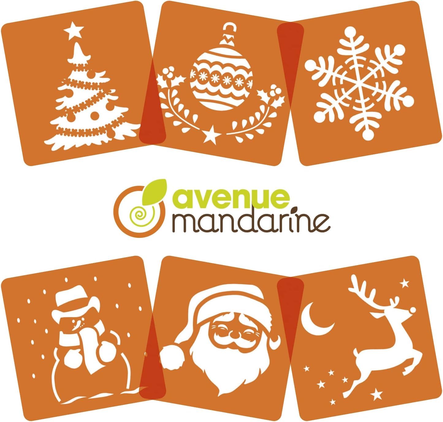 avenue-mandarine-pochoirs-42455md-schablonen-weihnachten-6er image 2