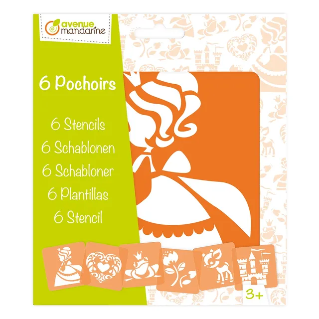 avenue-mandarine-pochoirs-wassertiere-schablonen-6er-15x15 image 1