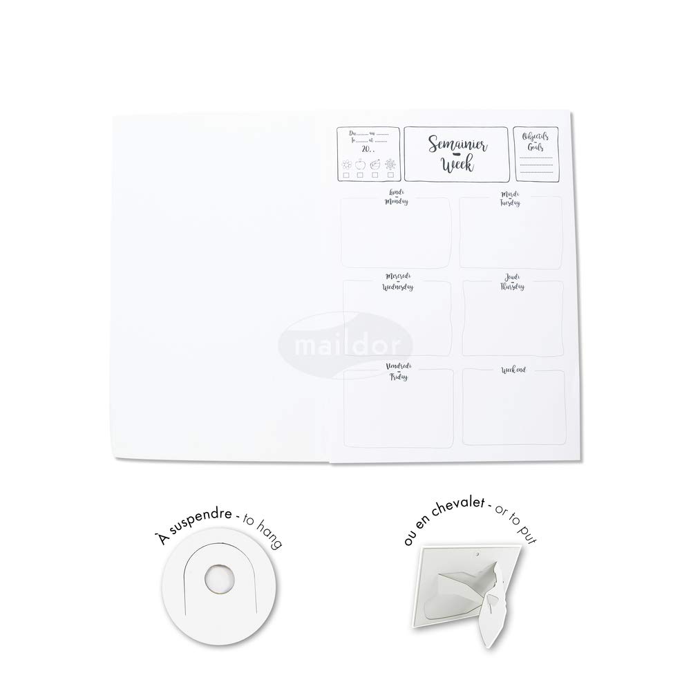 avenue-mandarine-gb034c-wochenplaner-a4-52-blatt-wei-90g image 2