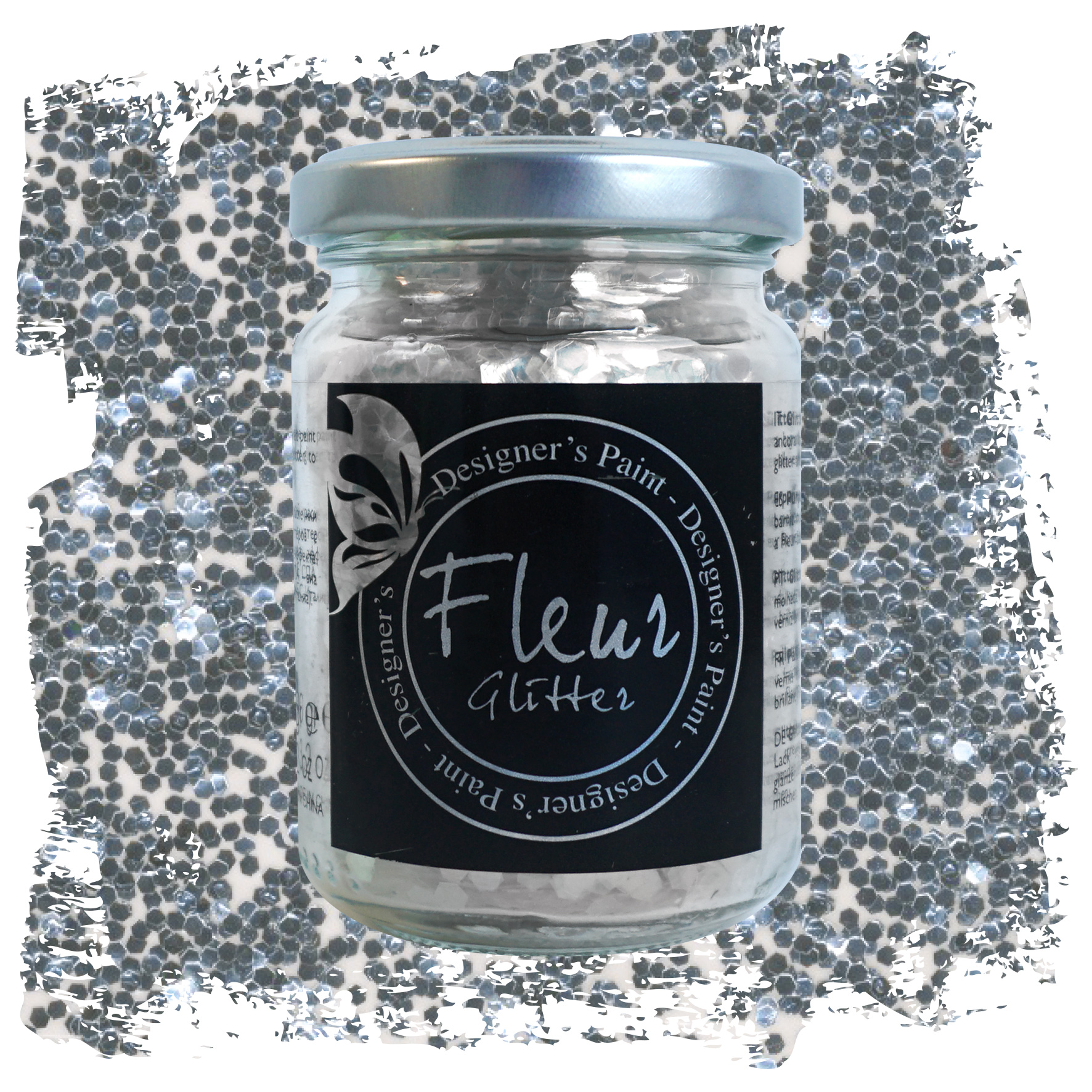 fleur-powder-glitter-glitzerpulver-silver-ottogonal image 2