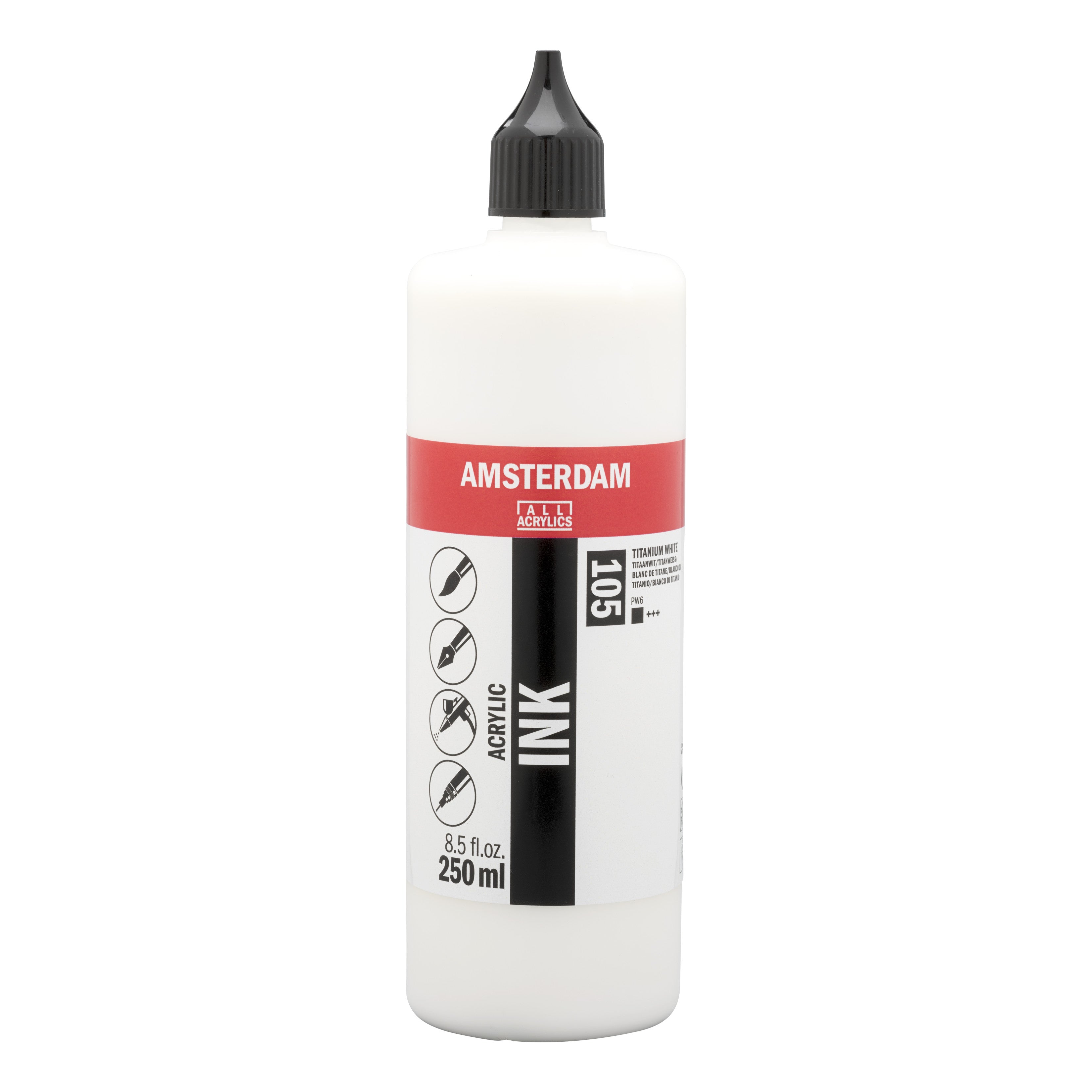 amsterdam-acrylic-ink-acryltinte-250-ml-oxidschwarz-fluid image 1