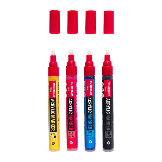 amsterdam-acrylmarker-intro-set-4-farben-grundfarben-4-mm image 2