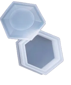 fleur-super-clear-resin-silikonform-sechseck-schmuckbox image 1