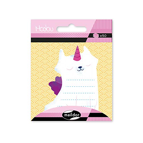 maildor-modou-haftnotizen-einhorn-katze-50-blatt-notizzettel image 5