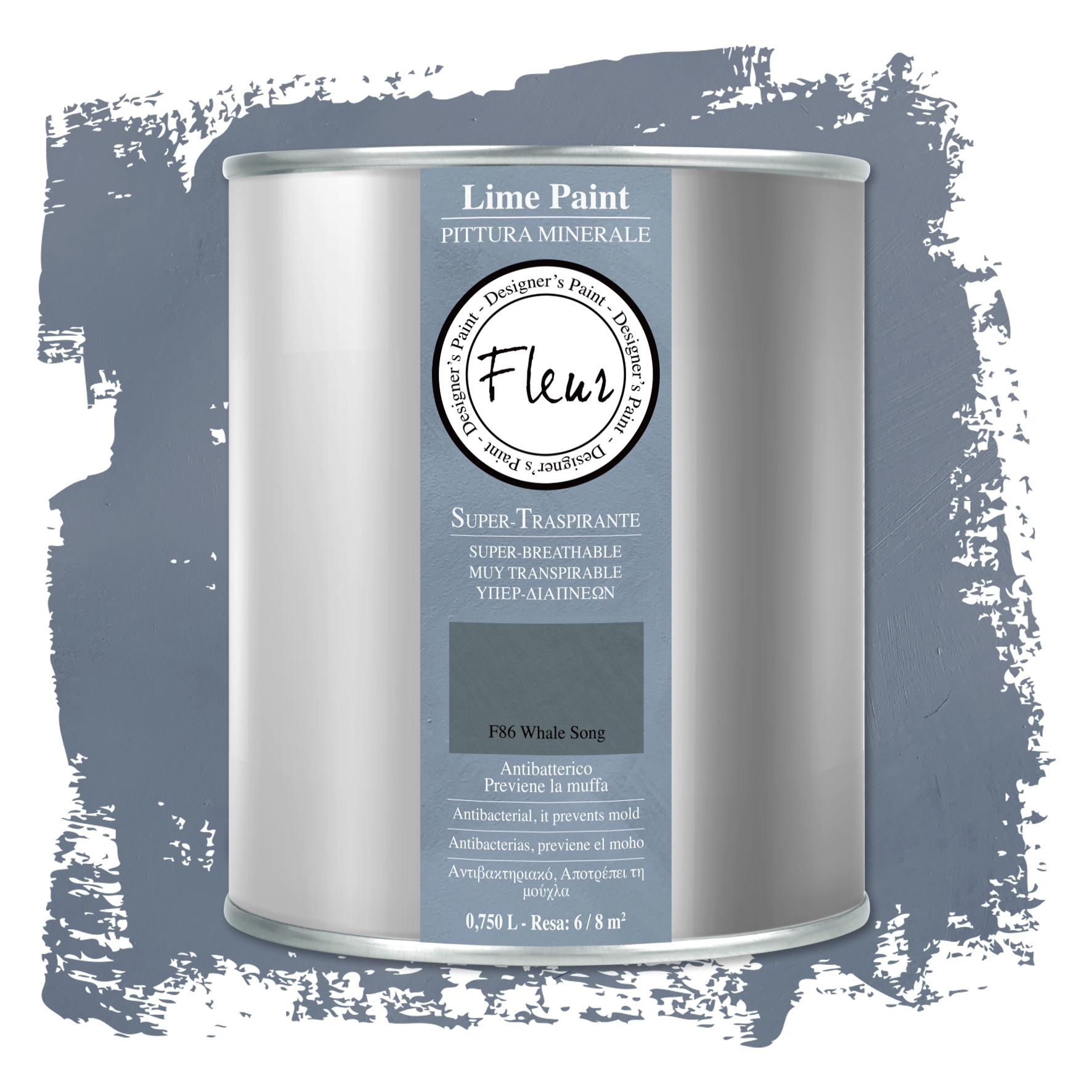 fleur-lime-paint-whale-song-kalkfarbe-graublau-matt image 3