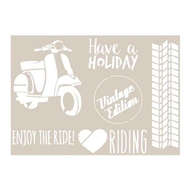fleur-retro-style-collection-riding-transfer-a4-vintage-motiv image 1