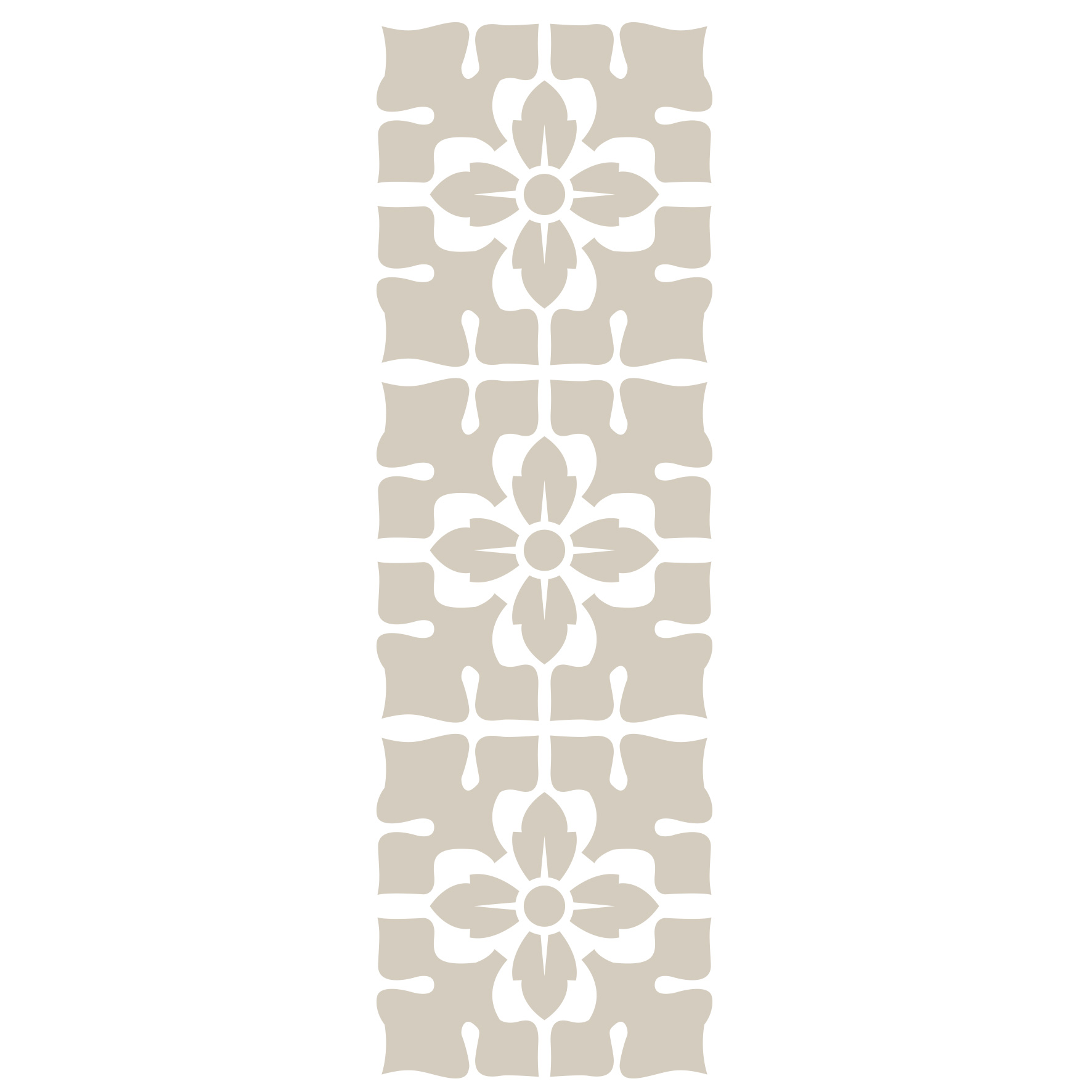 fleur-cement-tile-schablone-grandma-s-kitchen-18x50-cm image 1