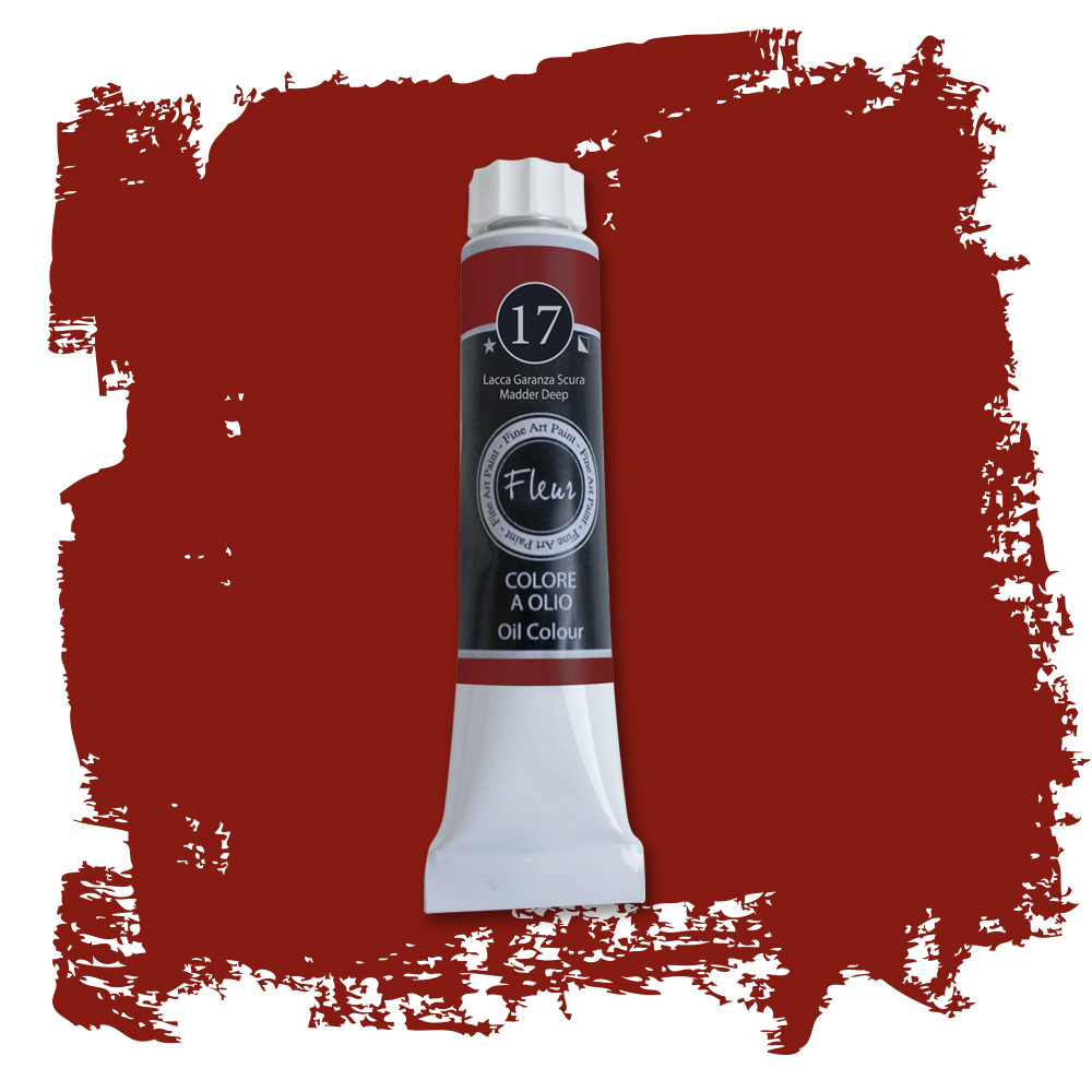 fleur-oil-colours-lfarbe-lacca-garanza-scura-dunkelrot-pastos image 2