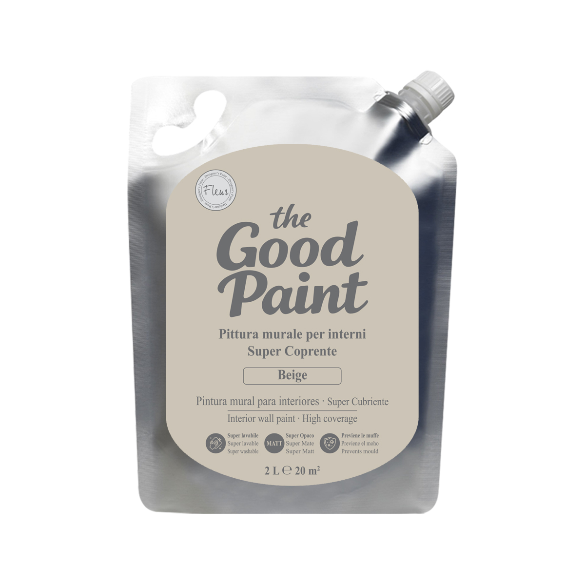 fleur-the-good-paint-wandfarbe-beige-2l-matt image 2