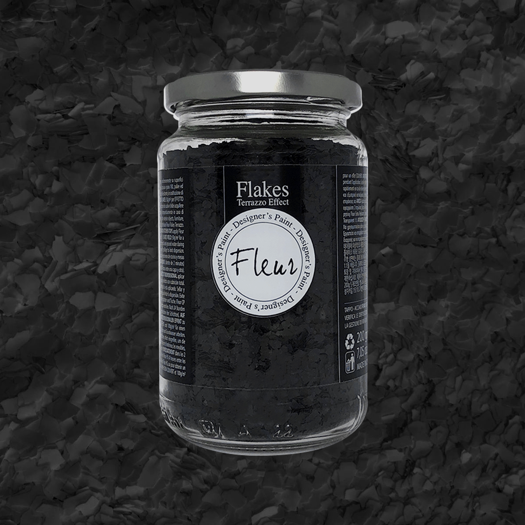 fleur-flakes-onyx-black-terrazzo-effektflakes-schwarz image 2