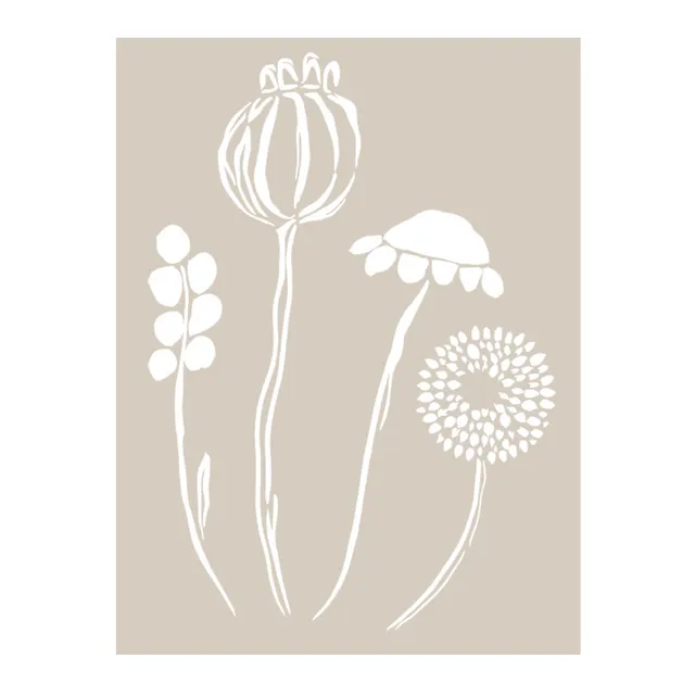 fleur-hand-painted-collection-blossom-transferfolie-a4-floral image 1