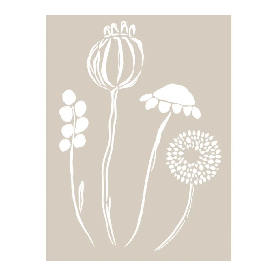 fleur-hand-painted-collection-blossom-transferfolie-a4-floral image 1
