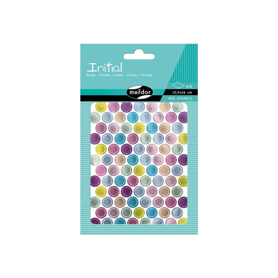 my-mandarine-sticker-initial-rund-metallic-pastell-452-st-ck image 1