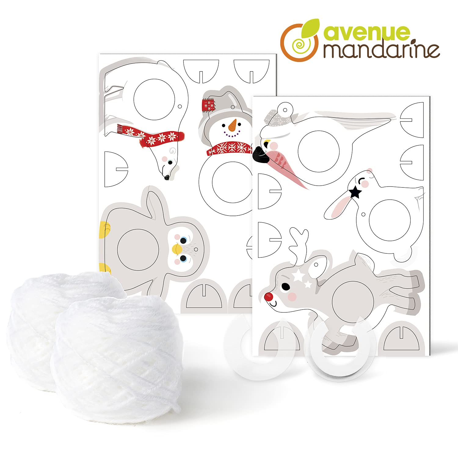 my-mandarine-pompon-kreativbox-weihnachtsanh-nger-6-figuren image 3