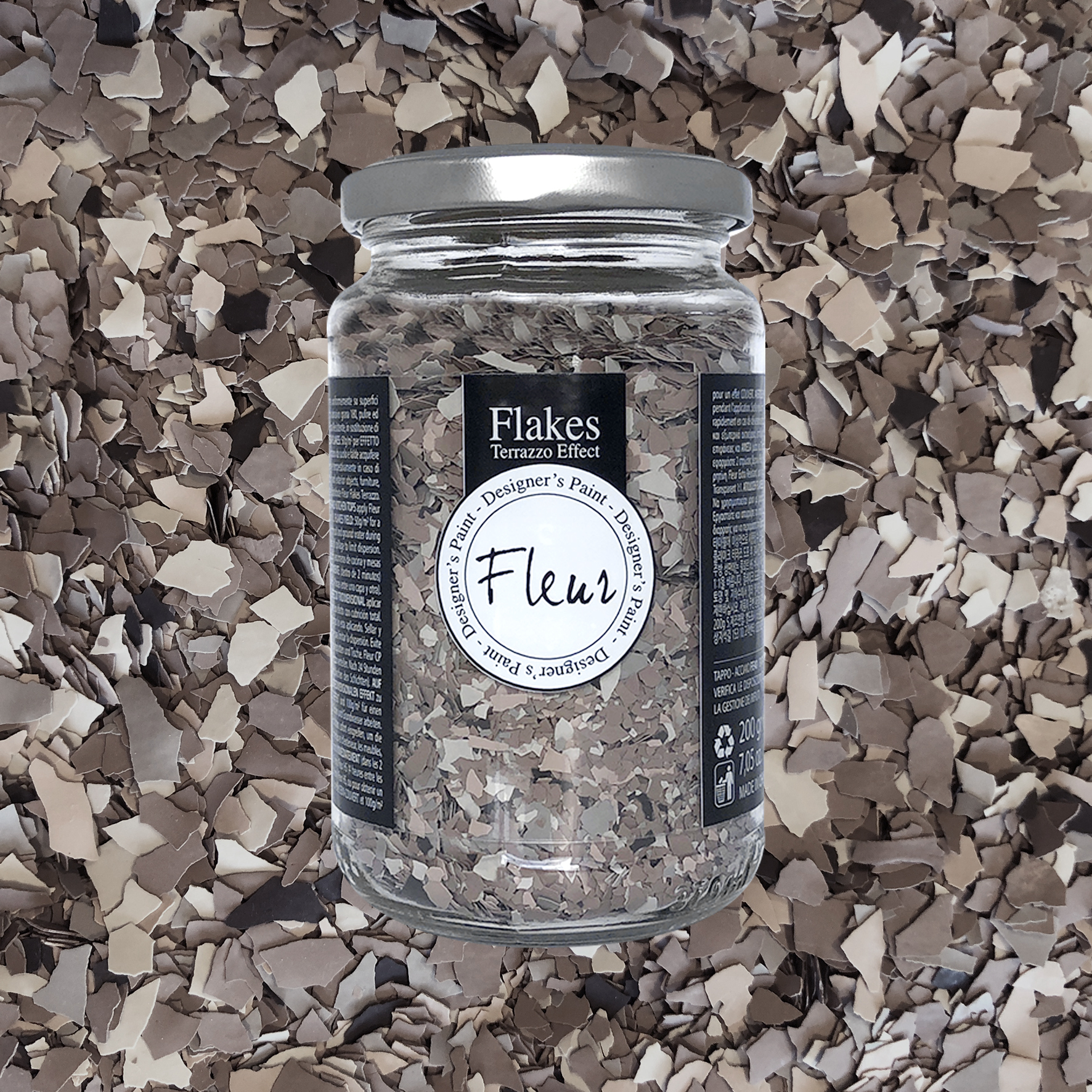 fleur-flakes-bronzite-brown-deko-flakes-braun image 2