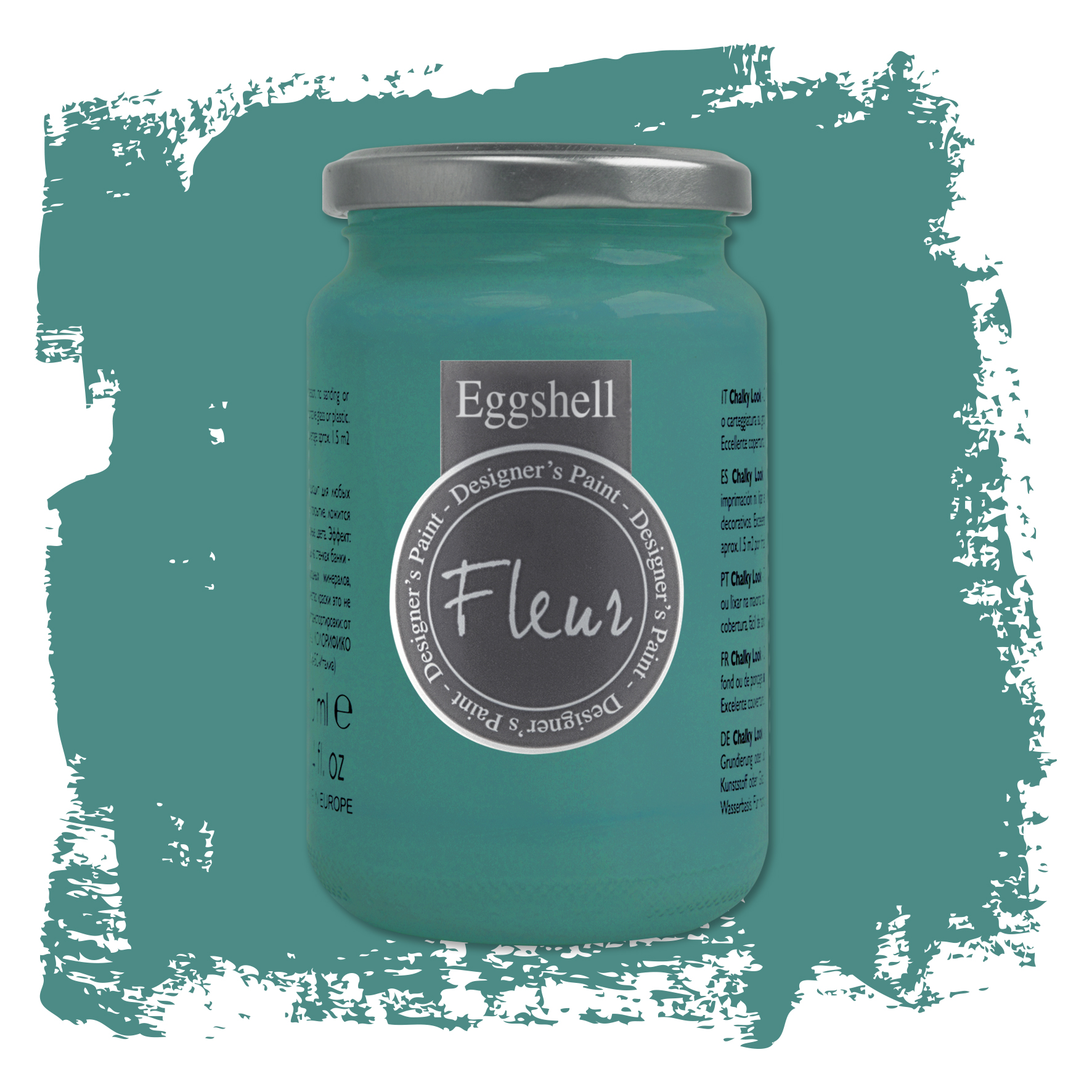 fleur-eggshell-greta-lack-gr-n-seidenmatt image 2