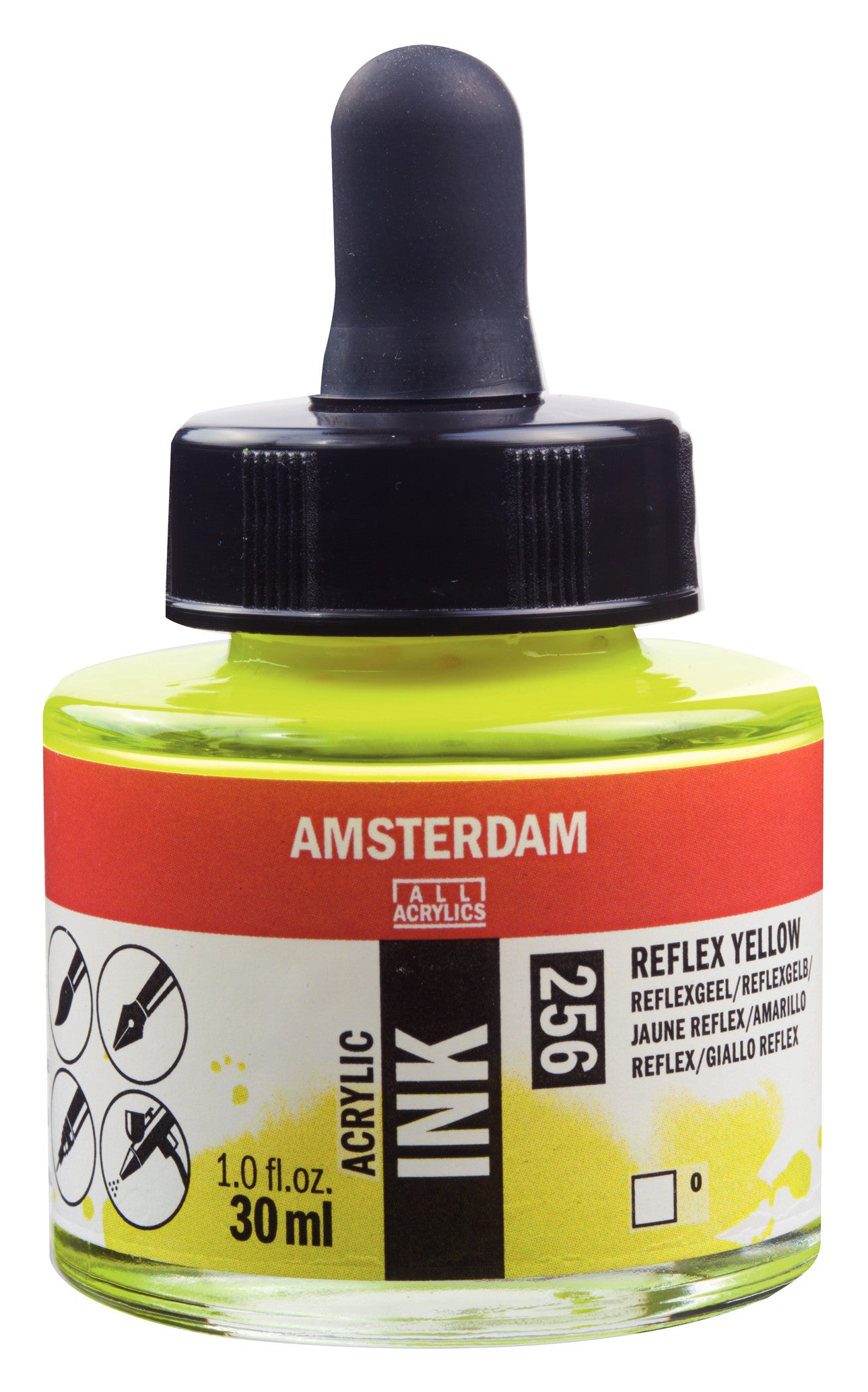 amsterdam-acrylic-ink-acryltinte-30-ml-deep-gold-fl-ssig image 3