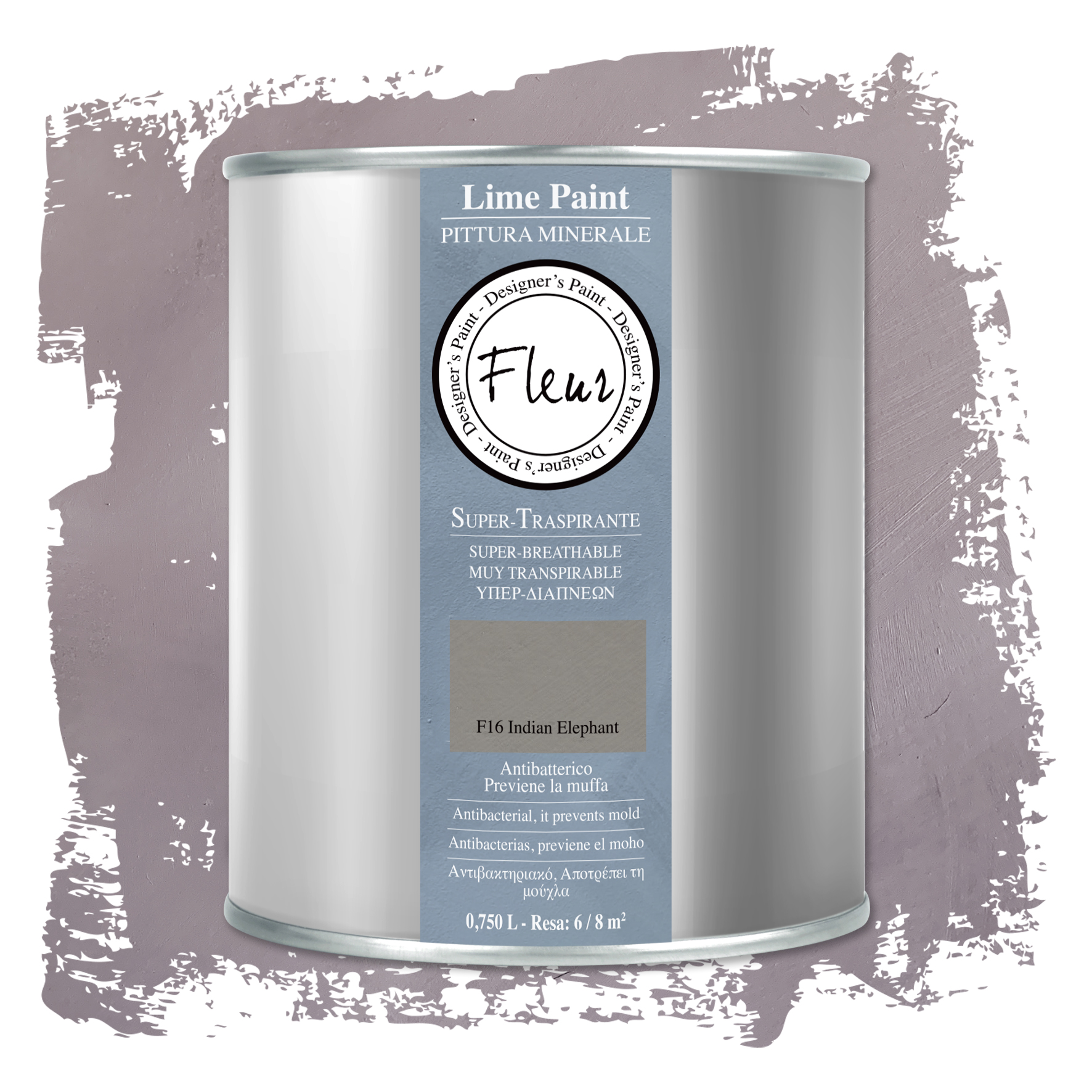 fleur-lime-paint-indian-elephant-kalkfarbe-graubraun image 2