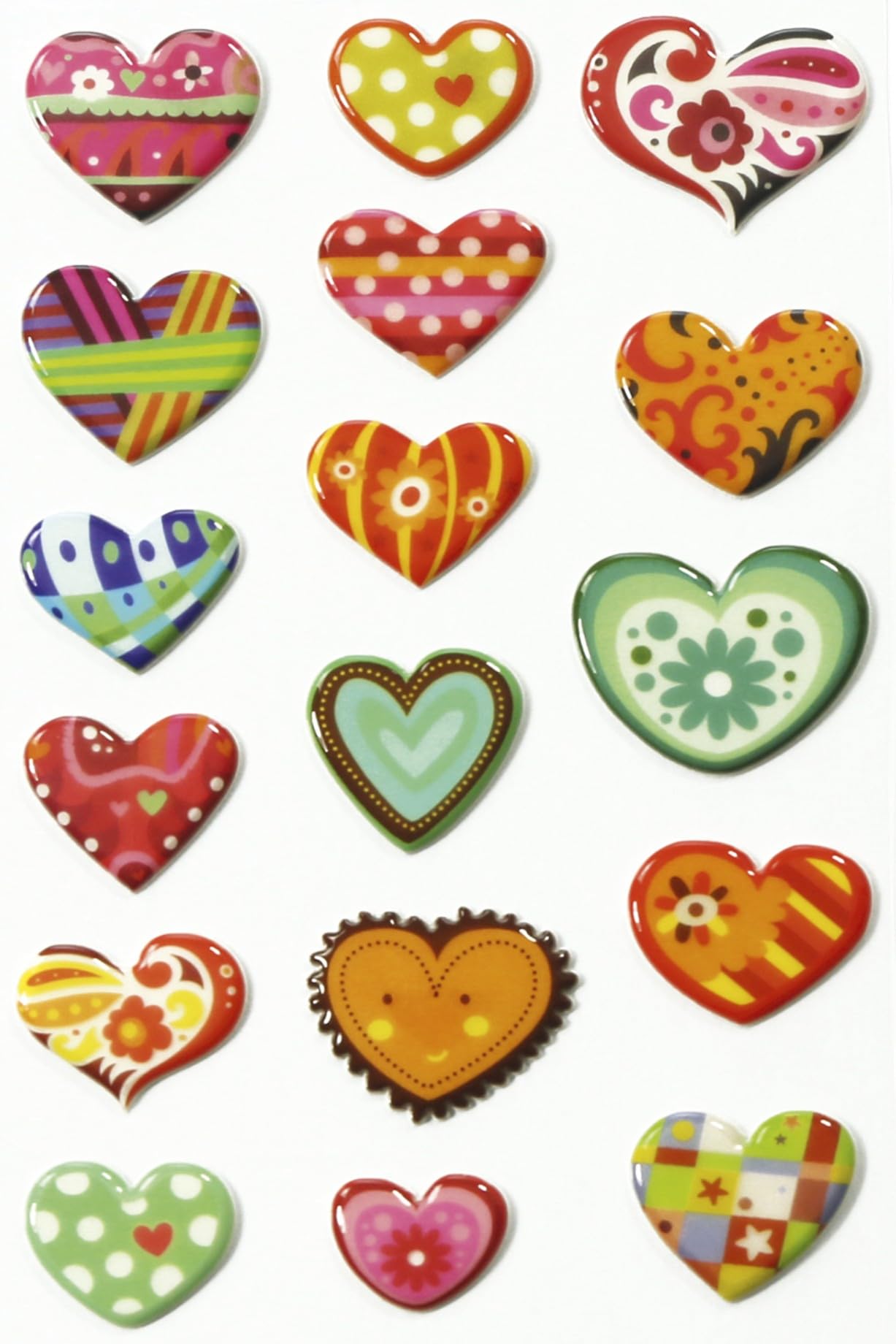 avenue-mandarine-cooky-3d-sticker-herzen-17-st-ck-7-5x2-cm image 2