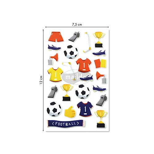 maildor-cooky-cy066o-3d-sticker-fu-ball-1-bogen-aufkleber image 8