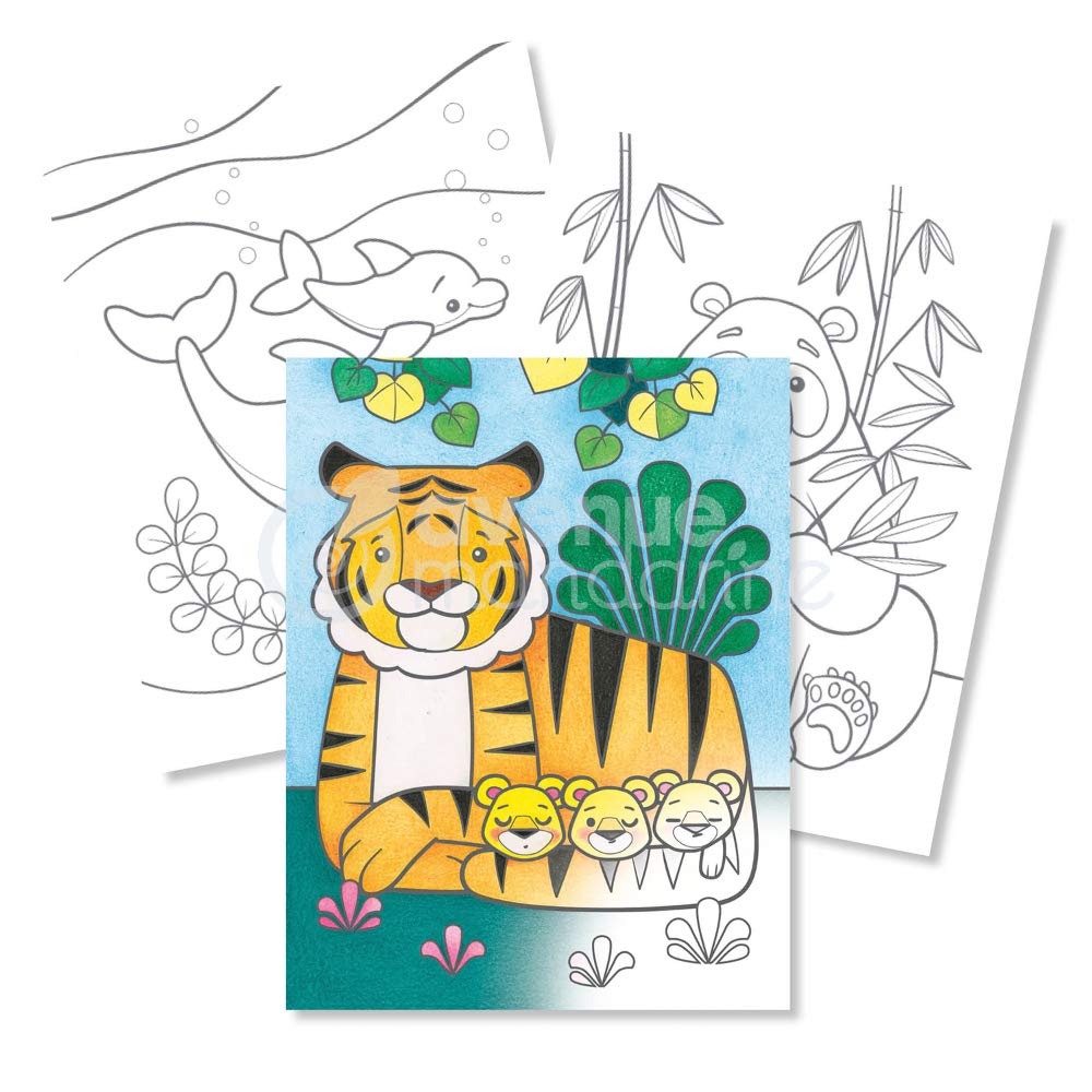 my-mandarine-gy097c-malbuch-wildtiere-mutter-kind-24-blatt image 3