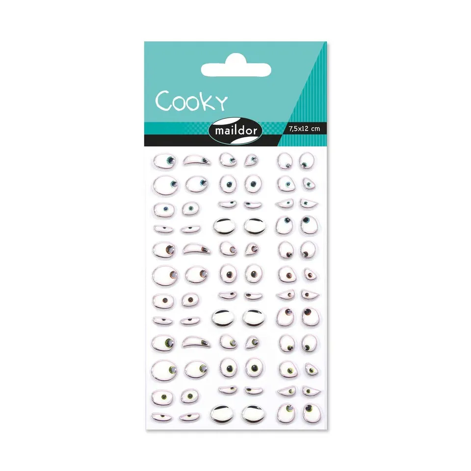 maildor-cooky-cy040o-3d-sticker-augen-1-bogen-aufkleber image 1