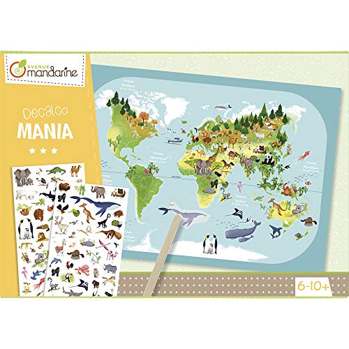 avenue-mandarine-decalco-mania-kc042c-kreativbox-weltkarte-ab-6-jahren image 7