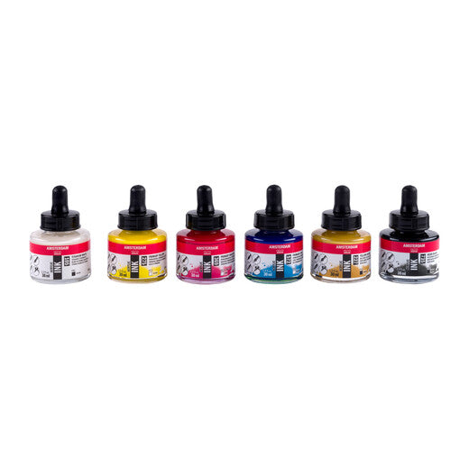 amsterdam-acrylic-ink-basic-set-6x30-ml-sortiert image 2
